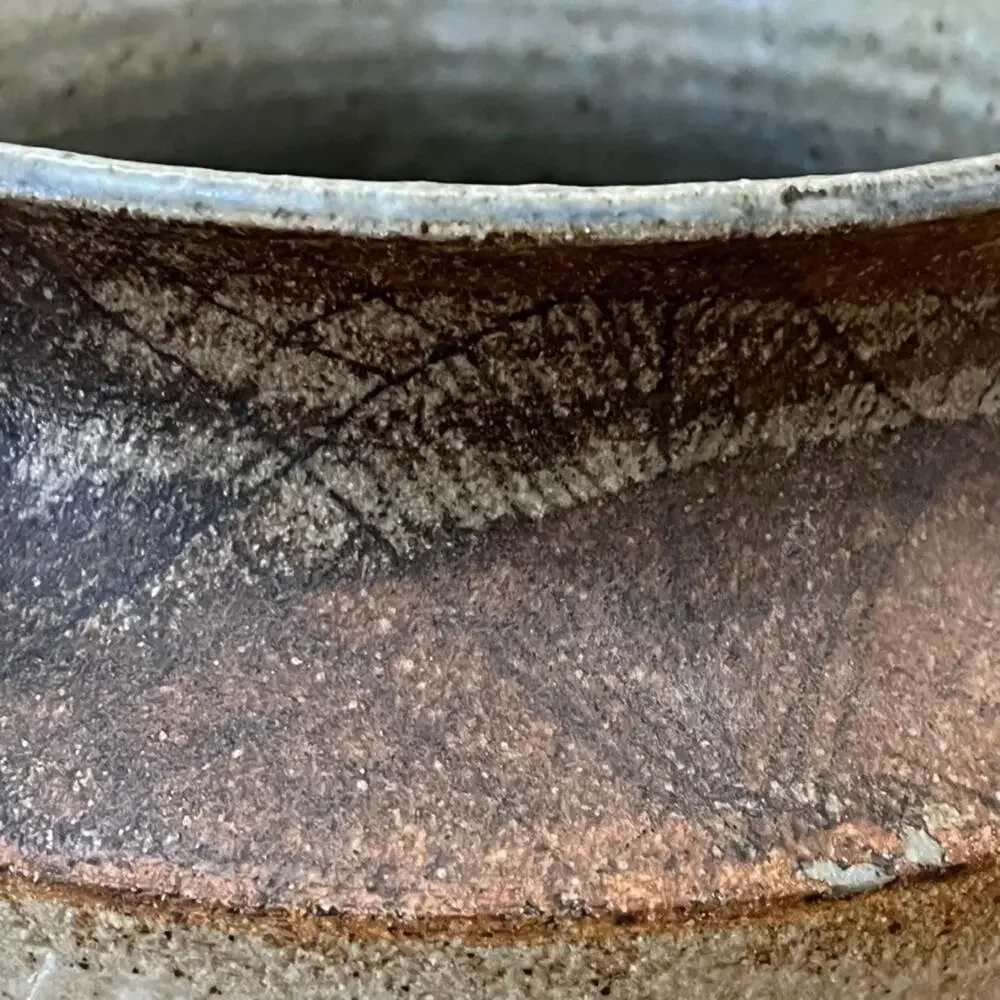 Vintage Handmade Pottery Stoneware Vase 8.5